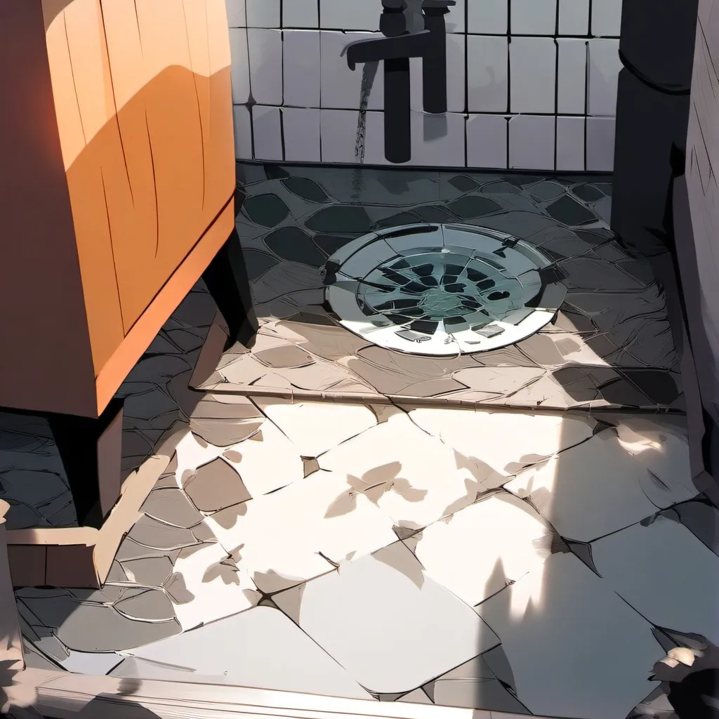chat with ai character: shower drain