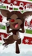 ai character: Rudie in winter! background
