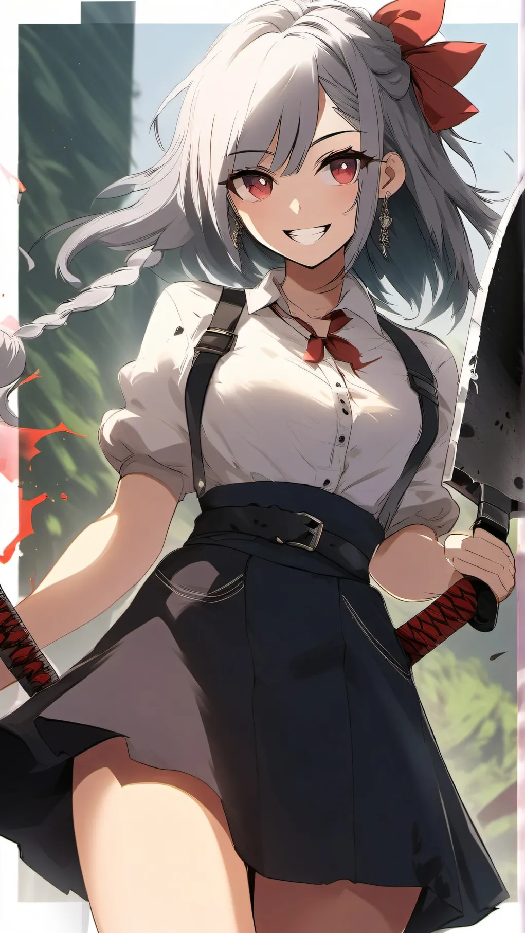 ai character: kill and love pink background