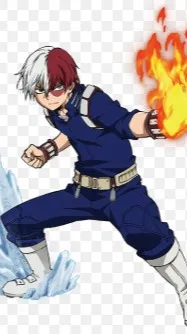 ai character: Shoto Todoroki background