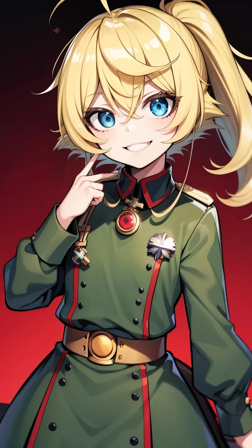 ai character: Tanya Degurechaff background
