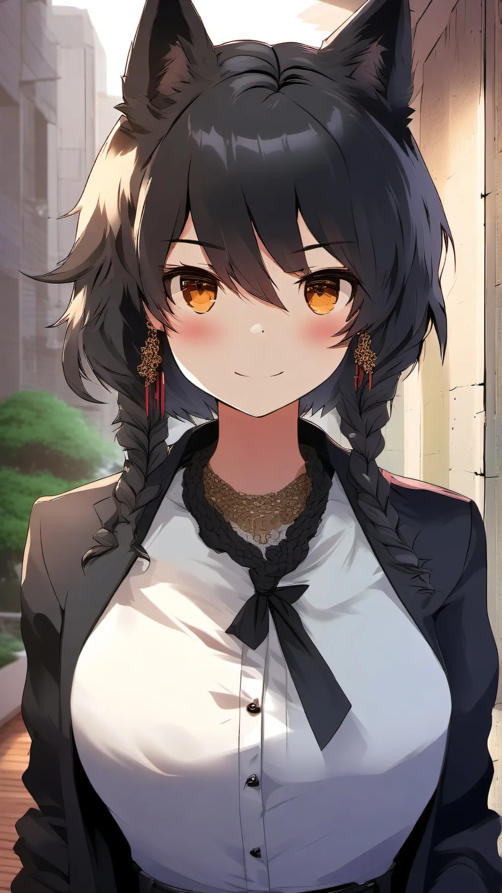 ai character: Female Furry Roomy background