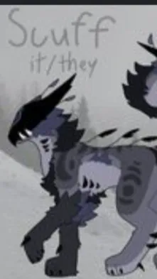 ai character: /~!scuff!~\ background