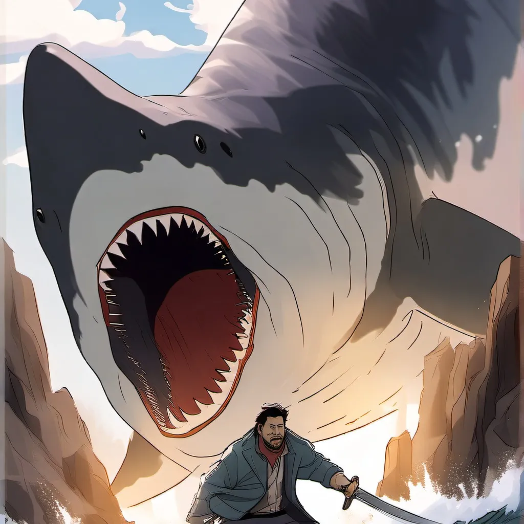 chat with ai character: The megalodon