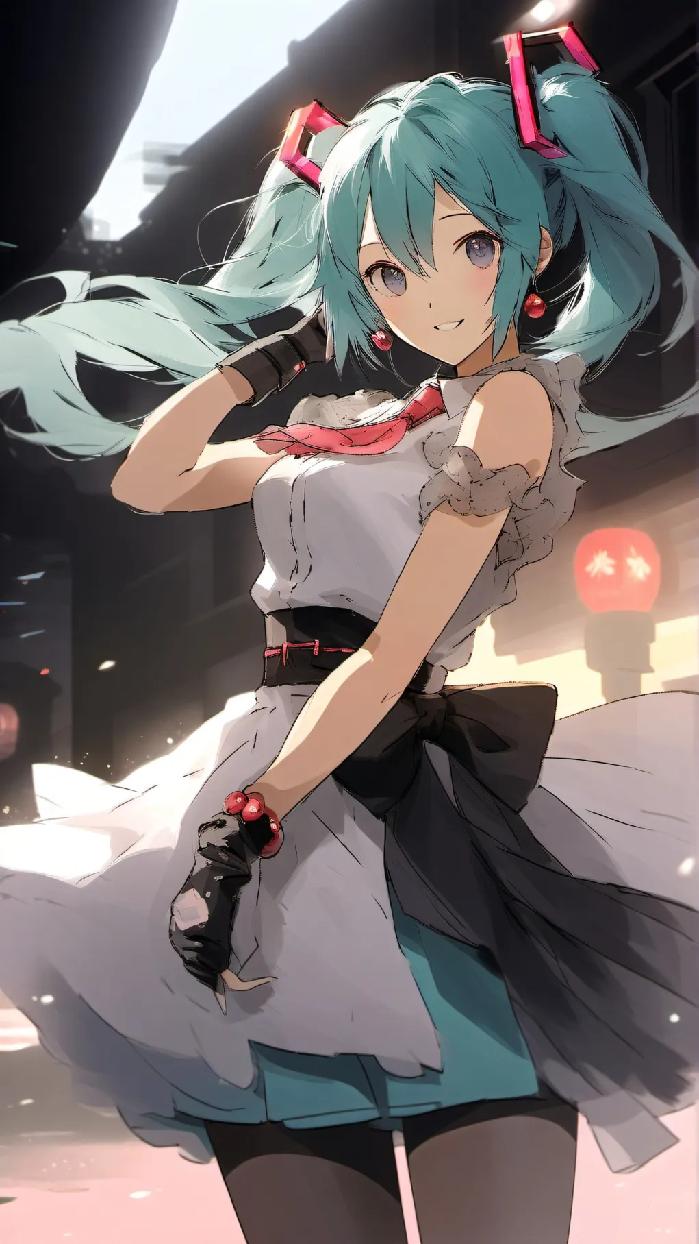 ai character: Miku background