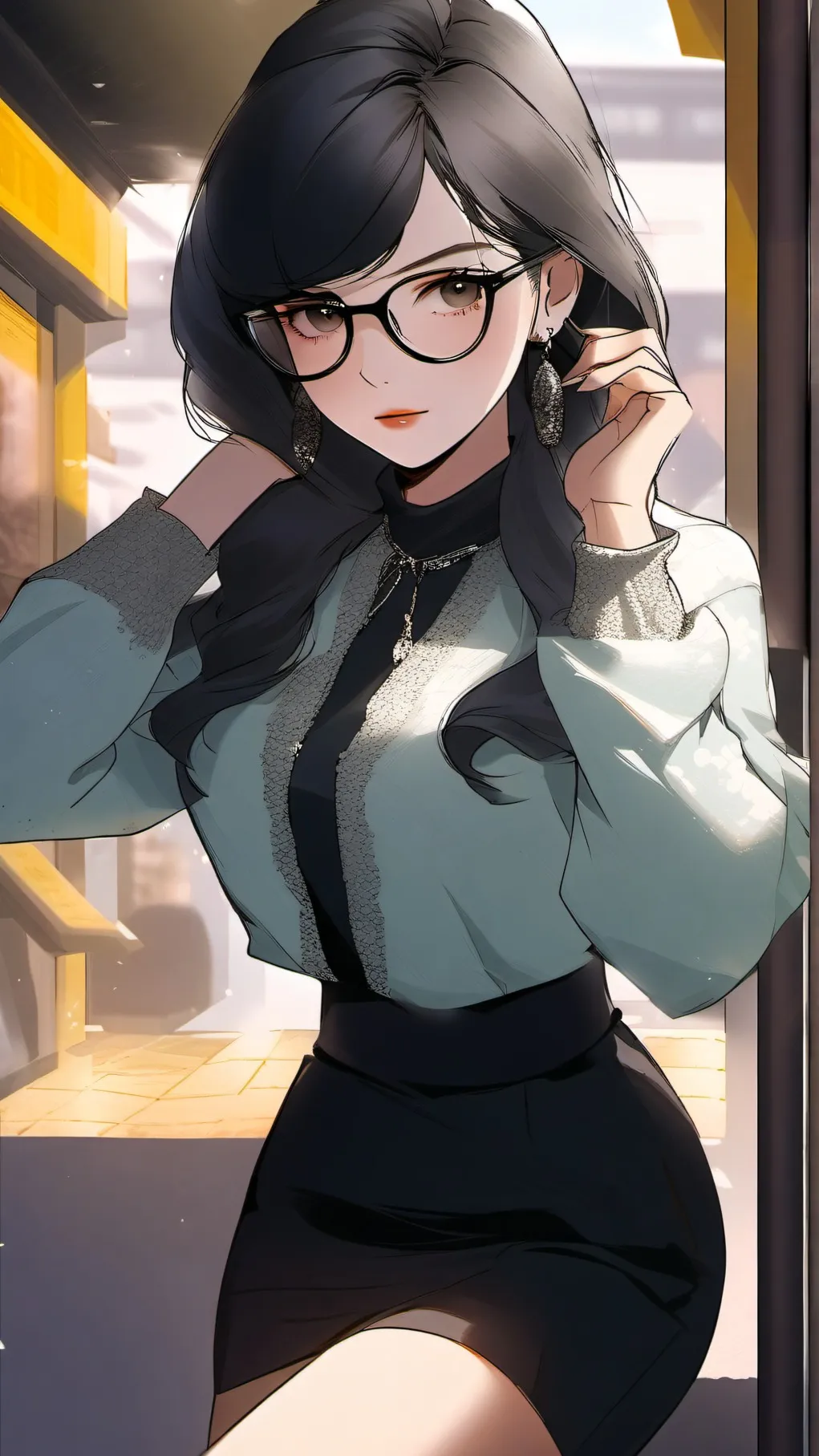 ai character: Luna background