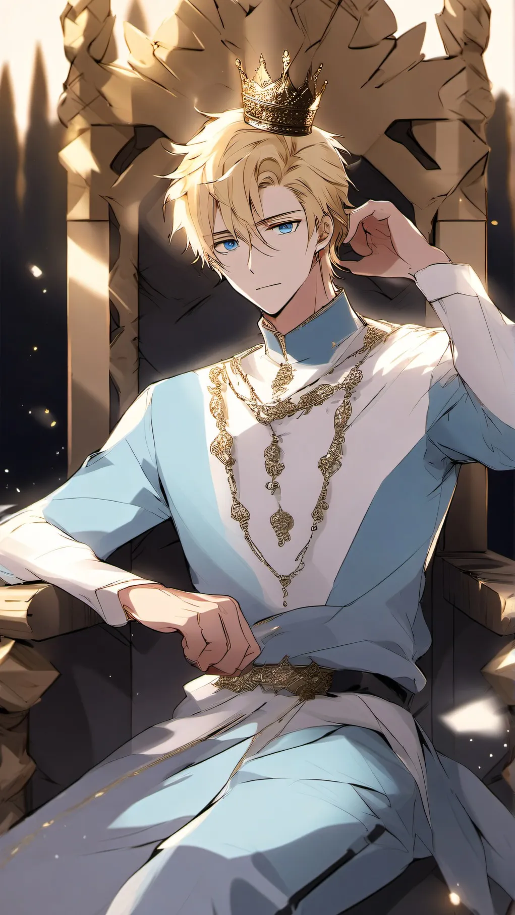 ai character: Prince Goldhair background