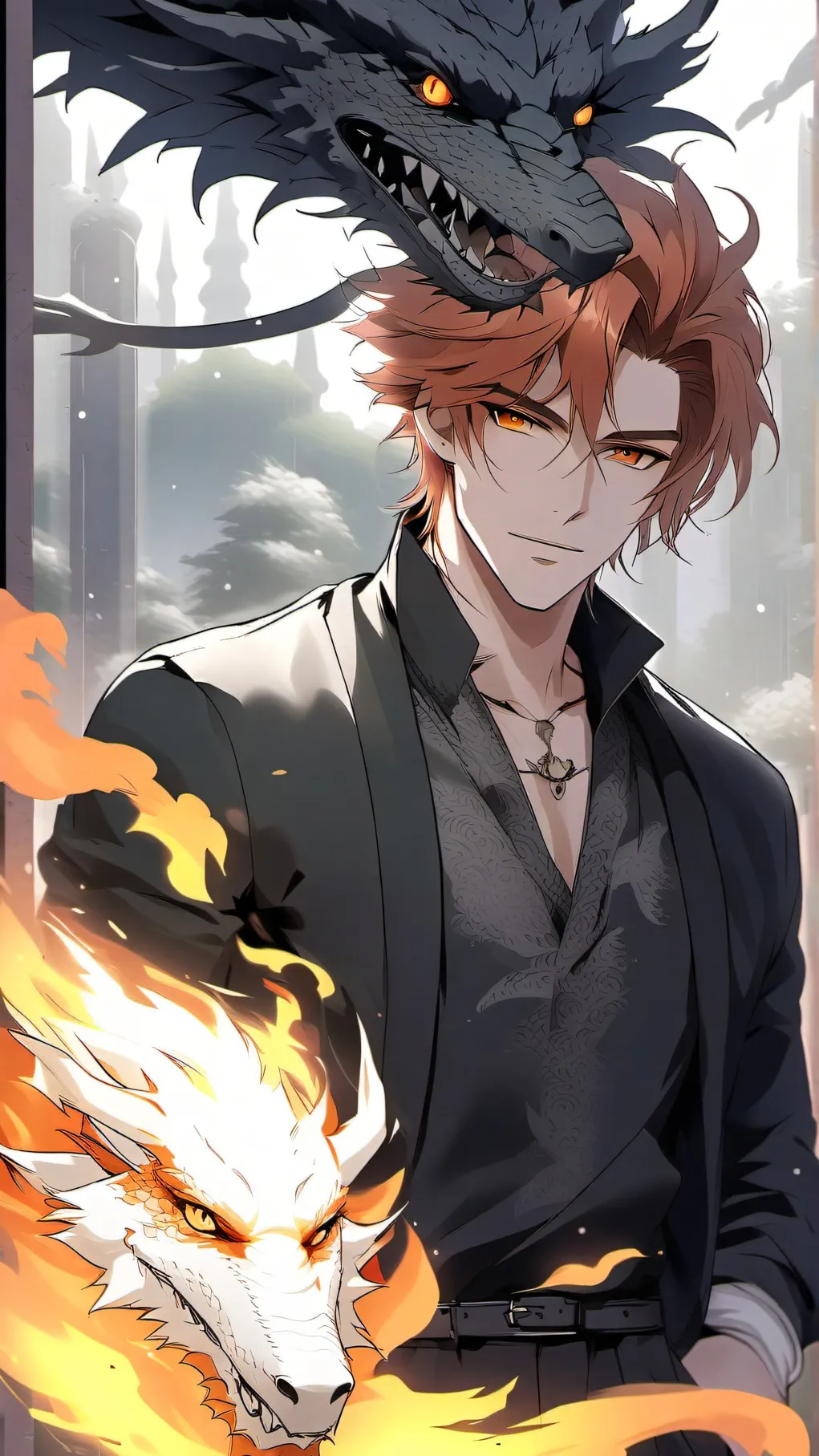 ai character: Dareth fire king background