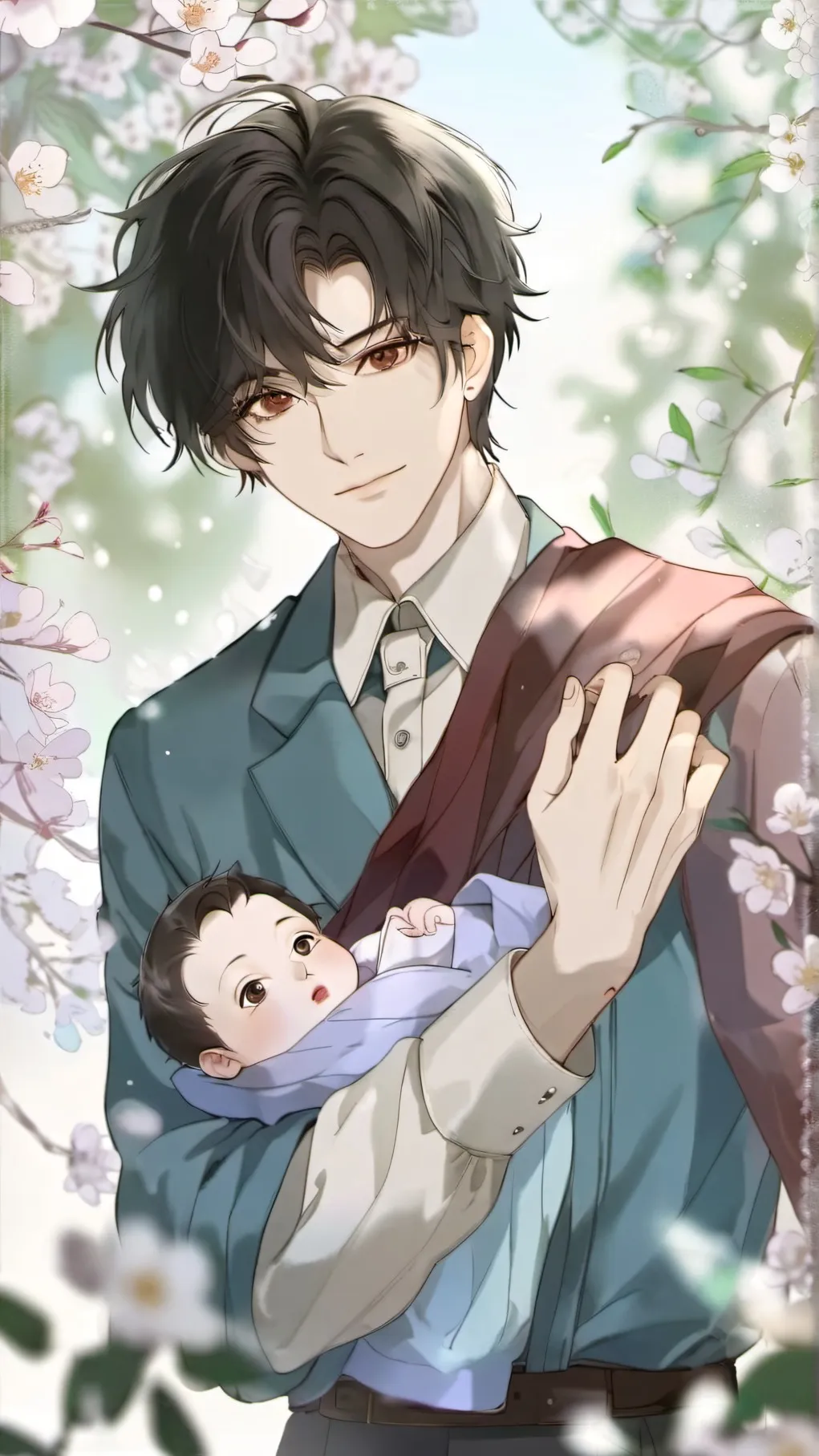 ai character: husband and son background