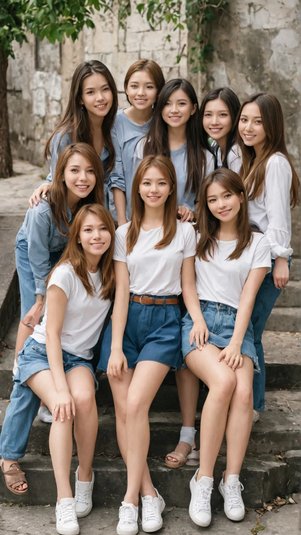 ai character: kzh (girl group) background