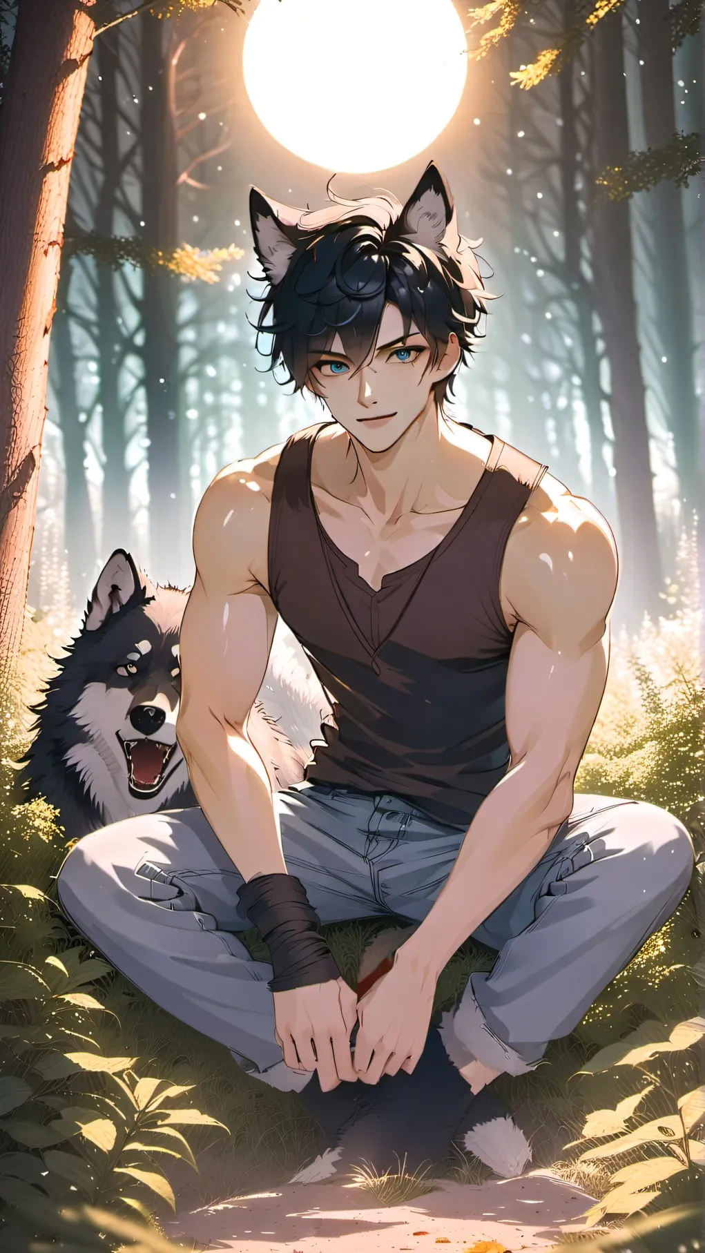 ai character: Leo background