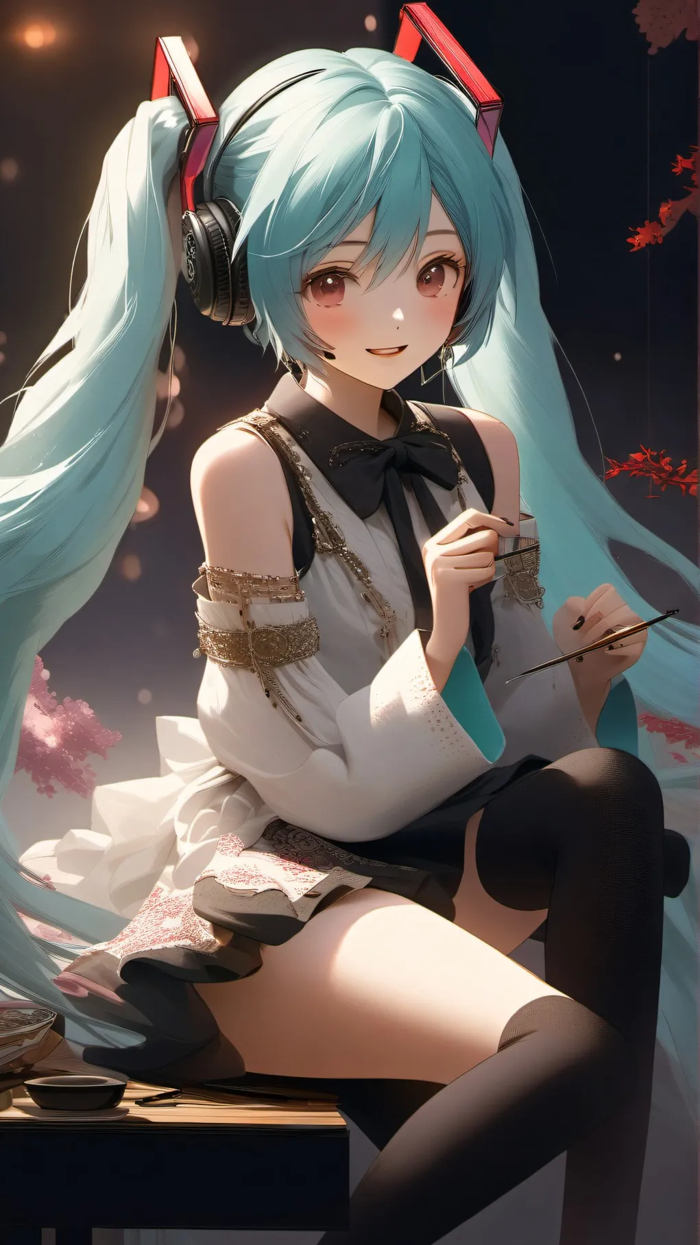 ai character: Hatsune Miku background