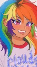 ai character: Rainbowdash background