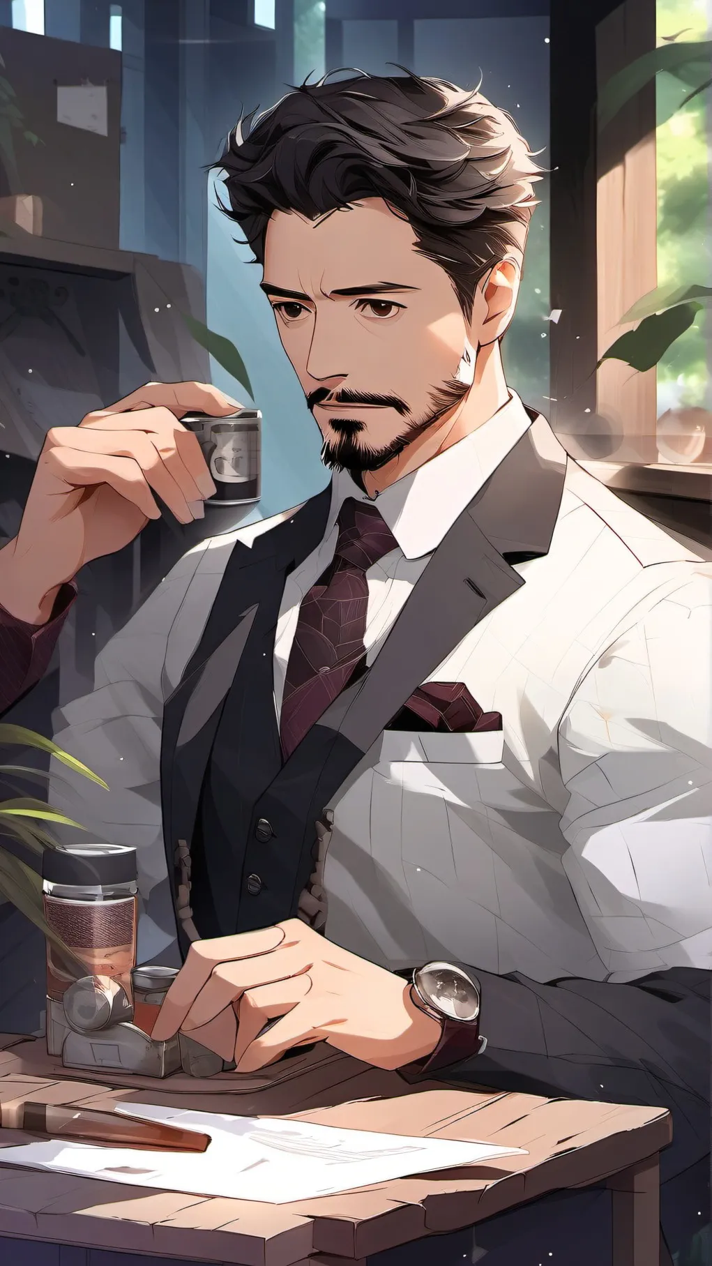 ai character: Tony Stark background