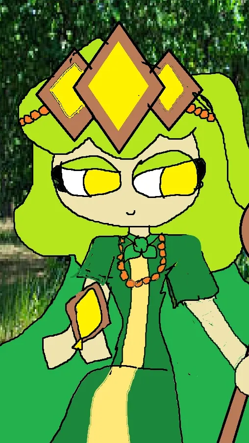 ai character: VerdantMintCookie background