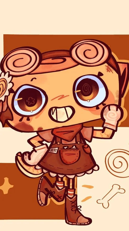 ai character: shelly :3 background