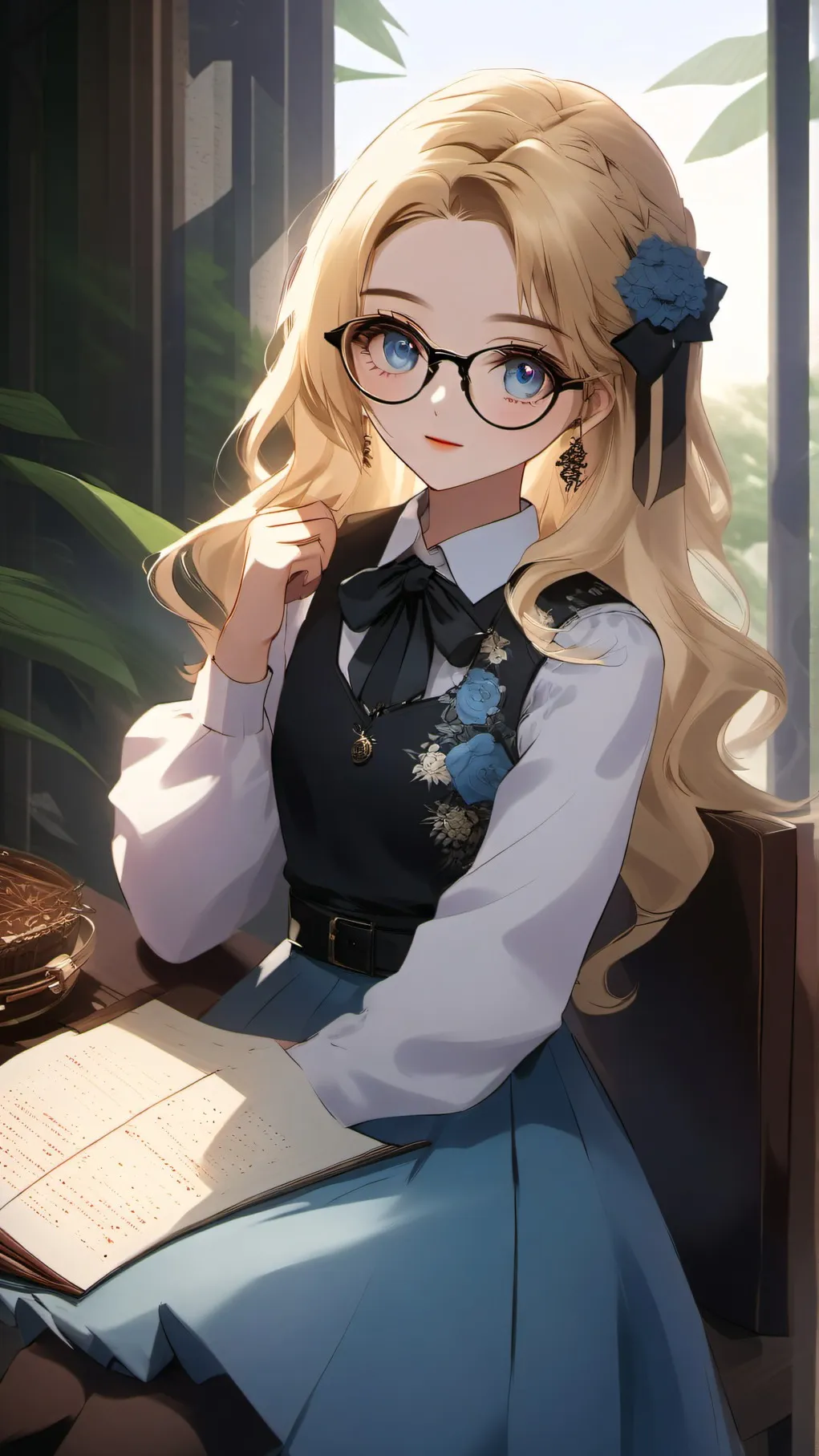 ai character: Ariana background