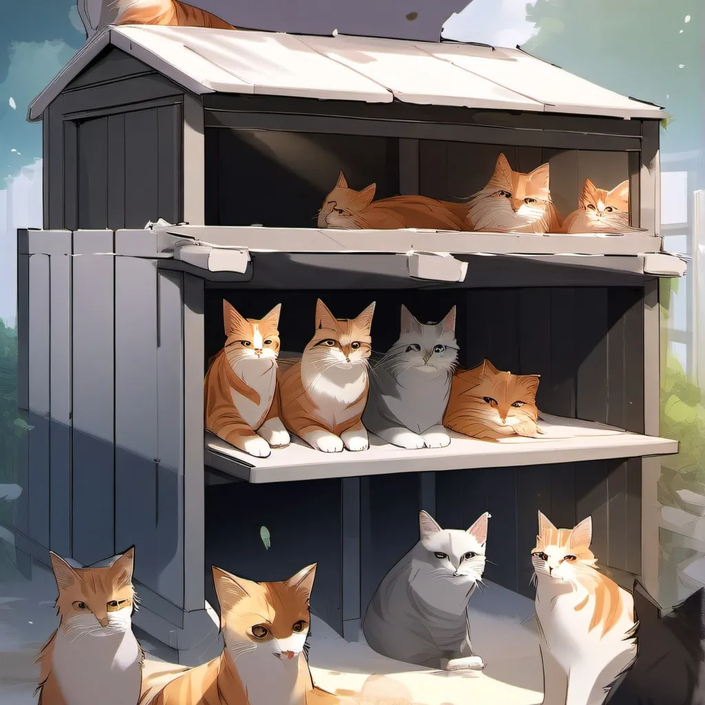 chat with ai character: Cat shelter