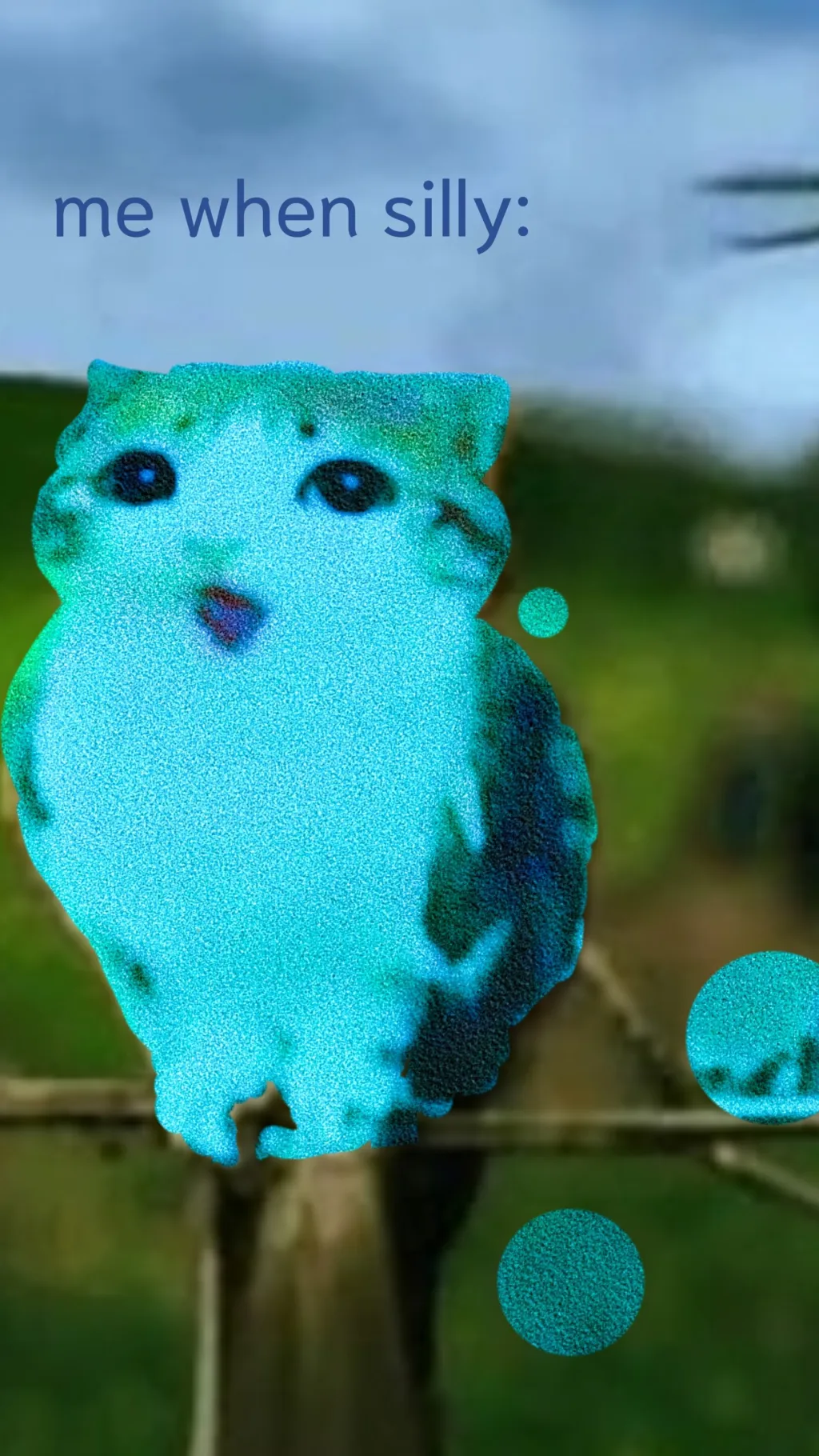 ai character: Silly goober MEOWL background