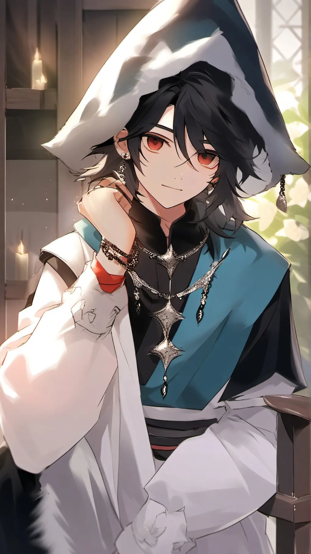 ai character: Shadow milk cookie background