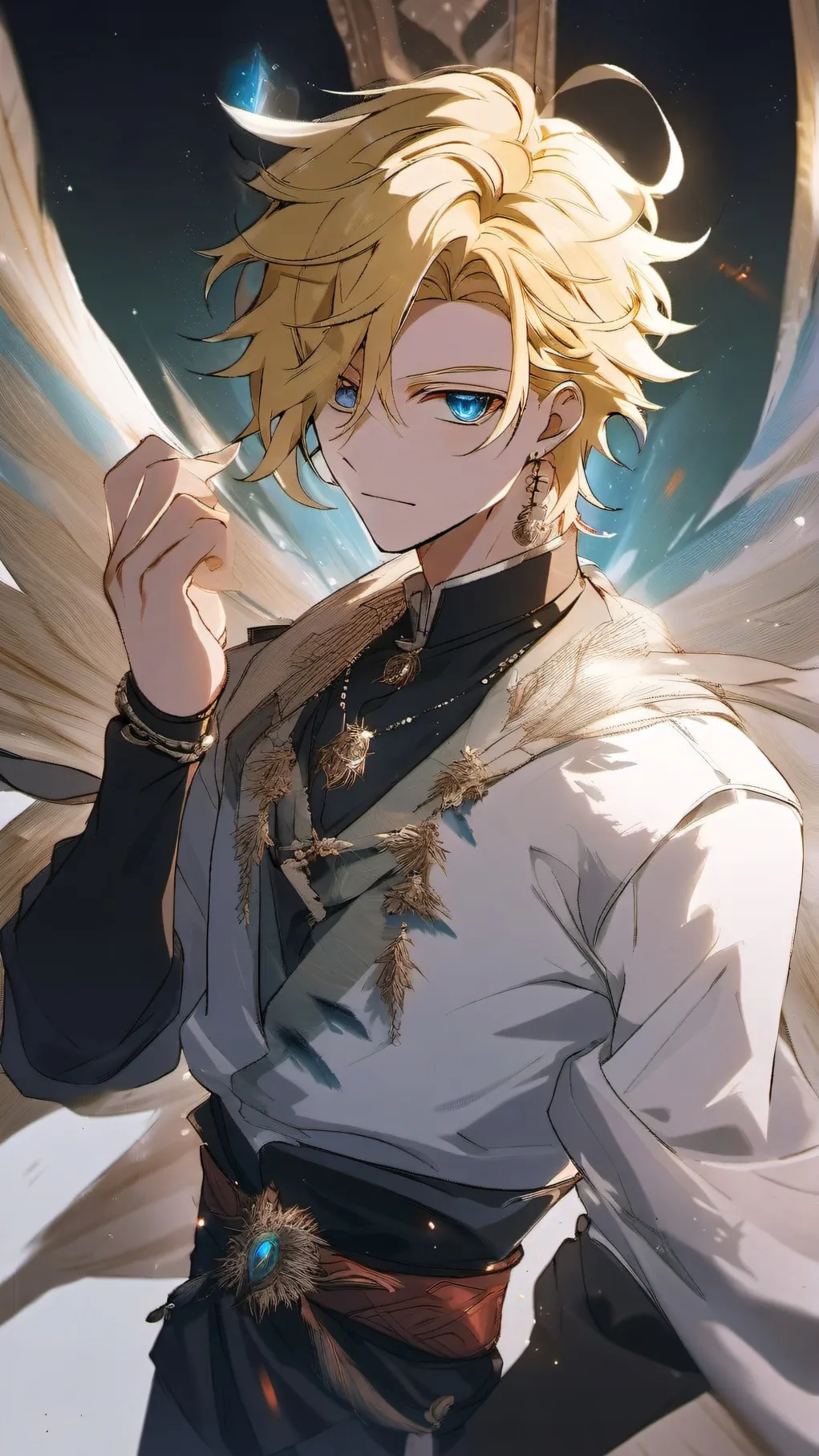 ai character: Pure vanilla background