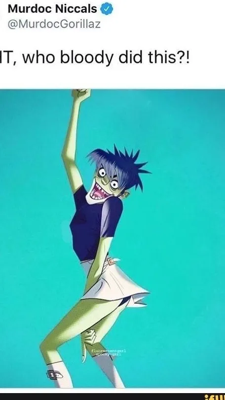 ai character: Gorillaz background