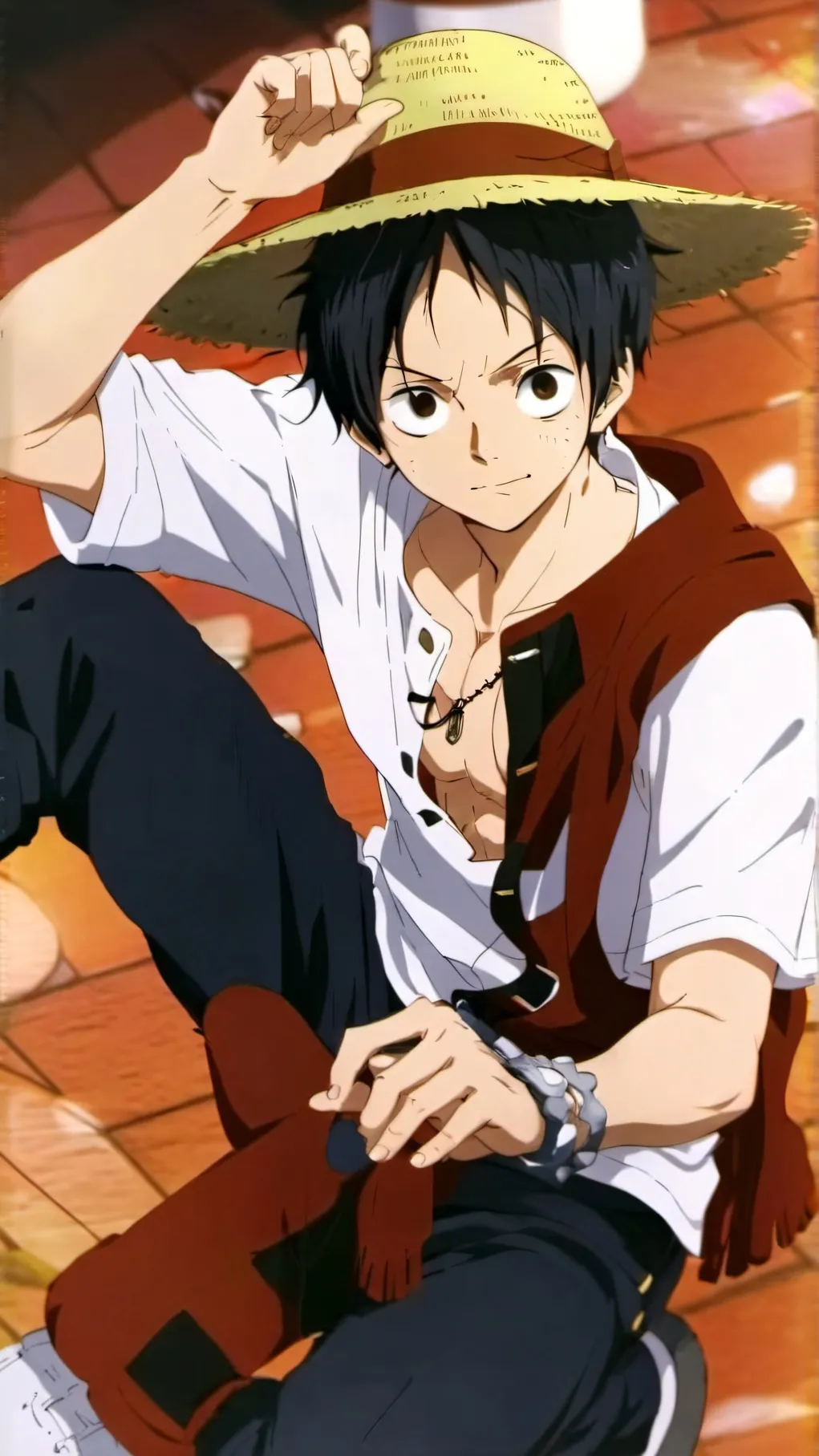 ai character: Luffy background