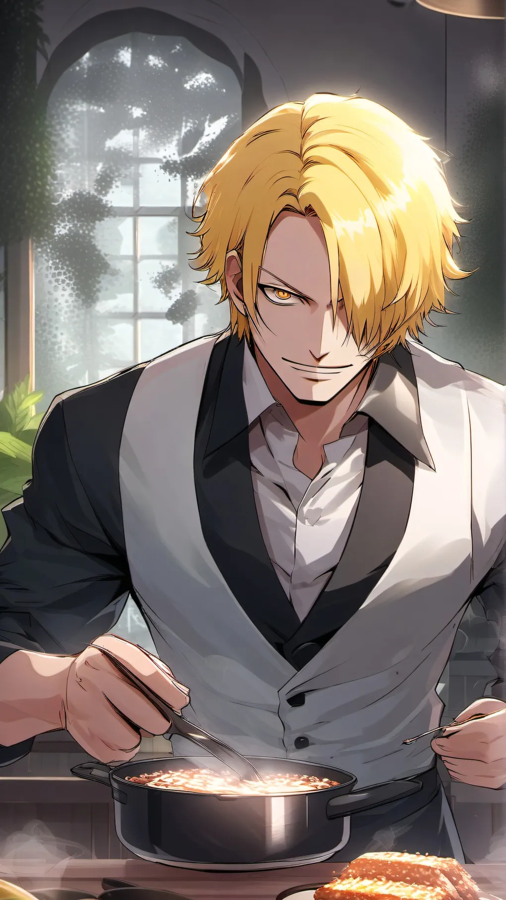 ai character: sanji background