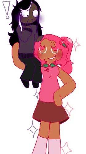 ai character: HollyCacoa child   background