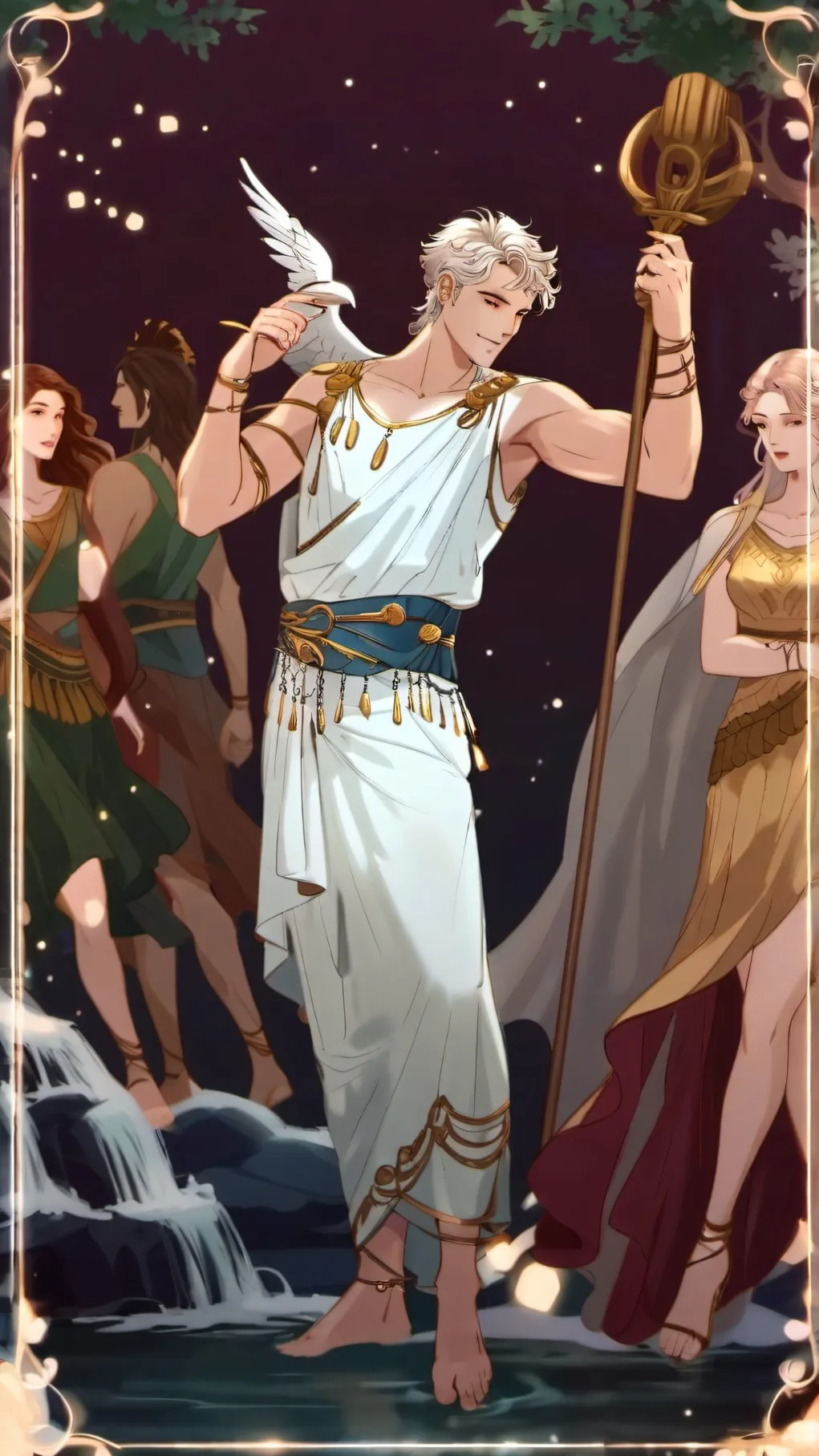 ai character: The Greek Gods! background