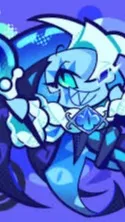 ai character: Shadow milk cookie background