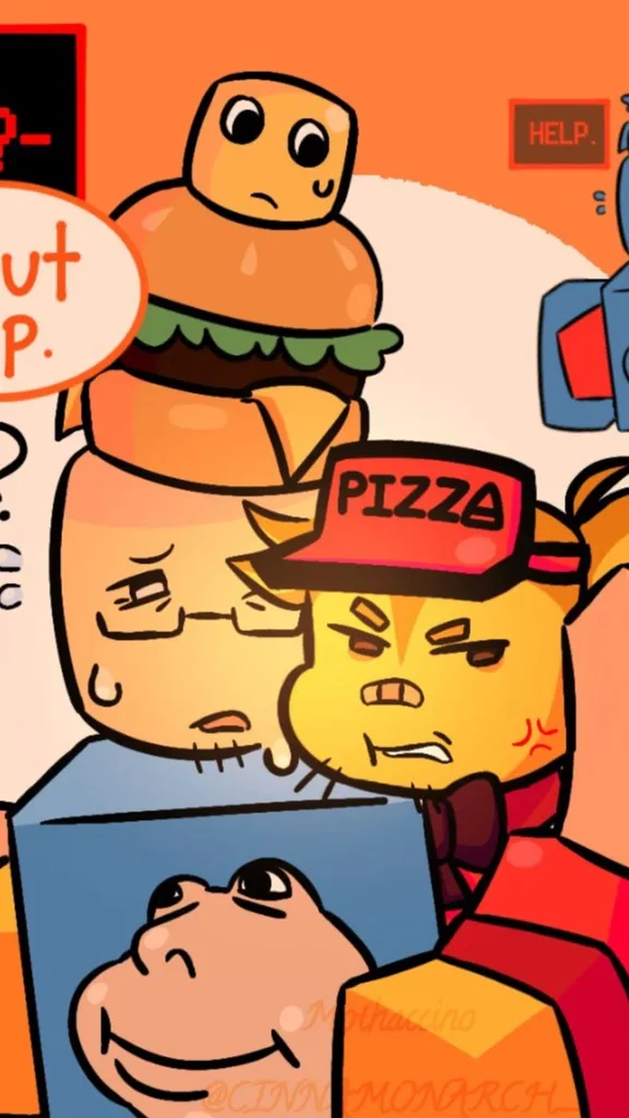 ai character: Married pizzaburg background