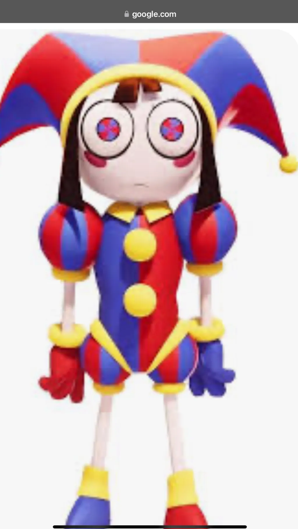 ai character: Pomni  background