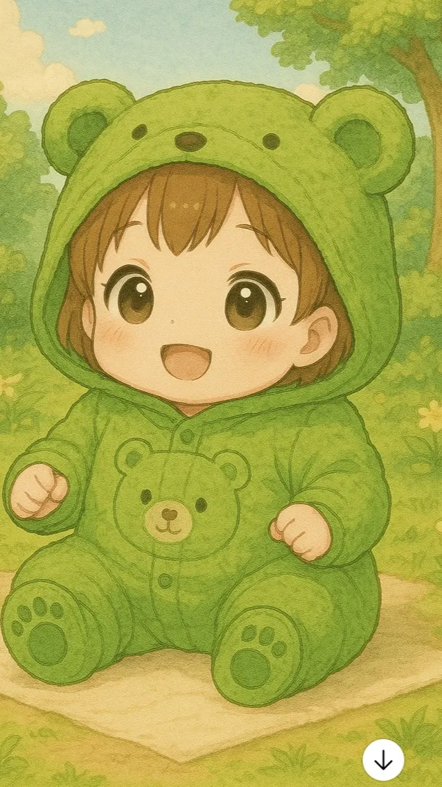 ai character: Chubby baby background
