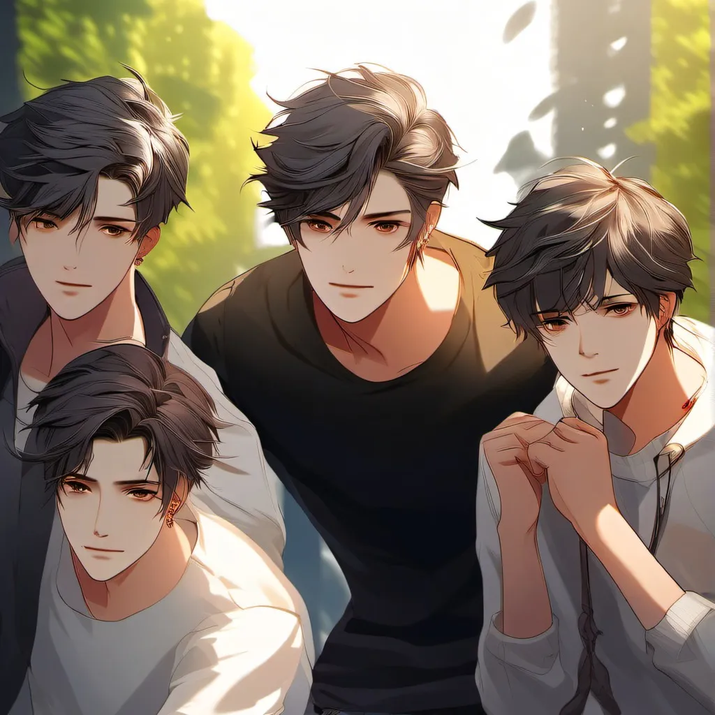 chat with ai character:  Bro + his friends