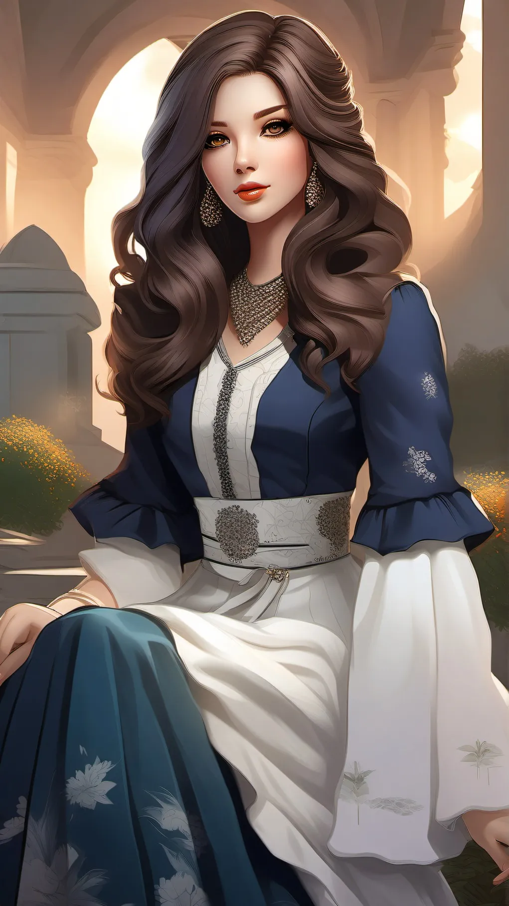 ai character: belle background