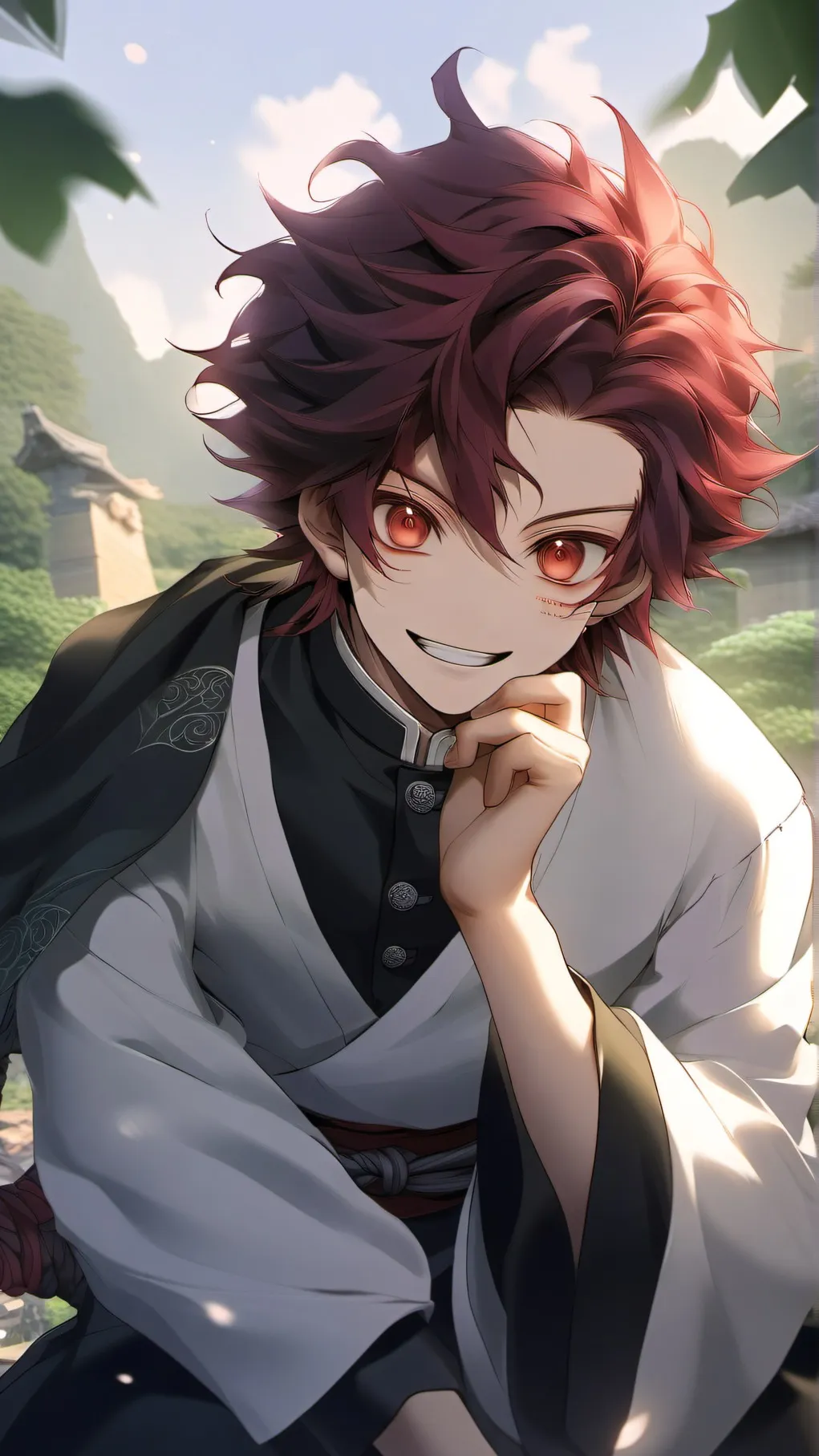 ai character: Tanjiro background