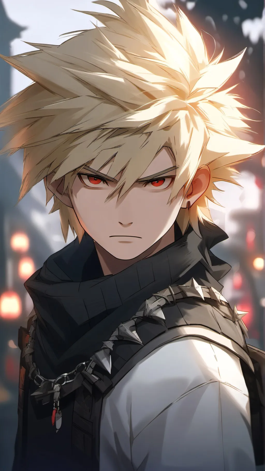 ai character: Katsuki Bakugo background