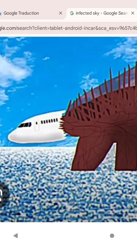 ai character: Infected sky  background