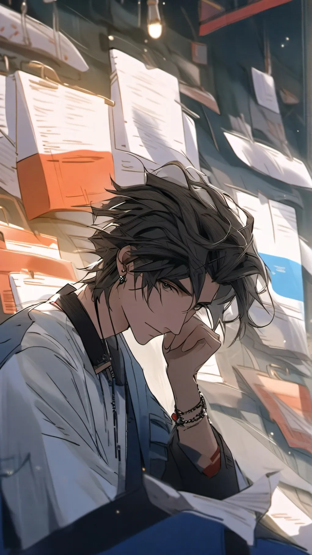 ai character: Le dictionnaire  background