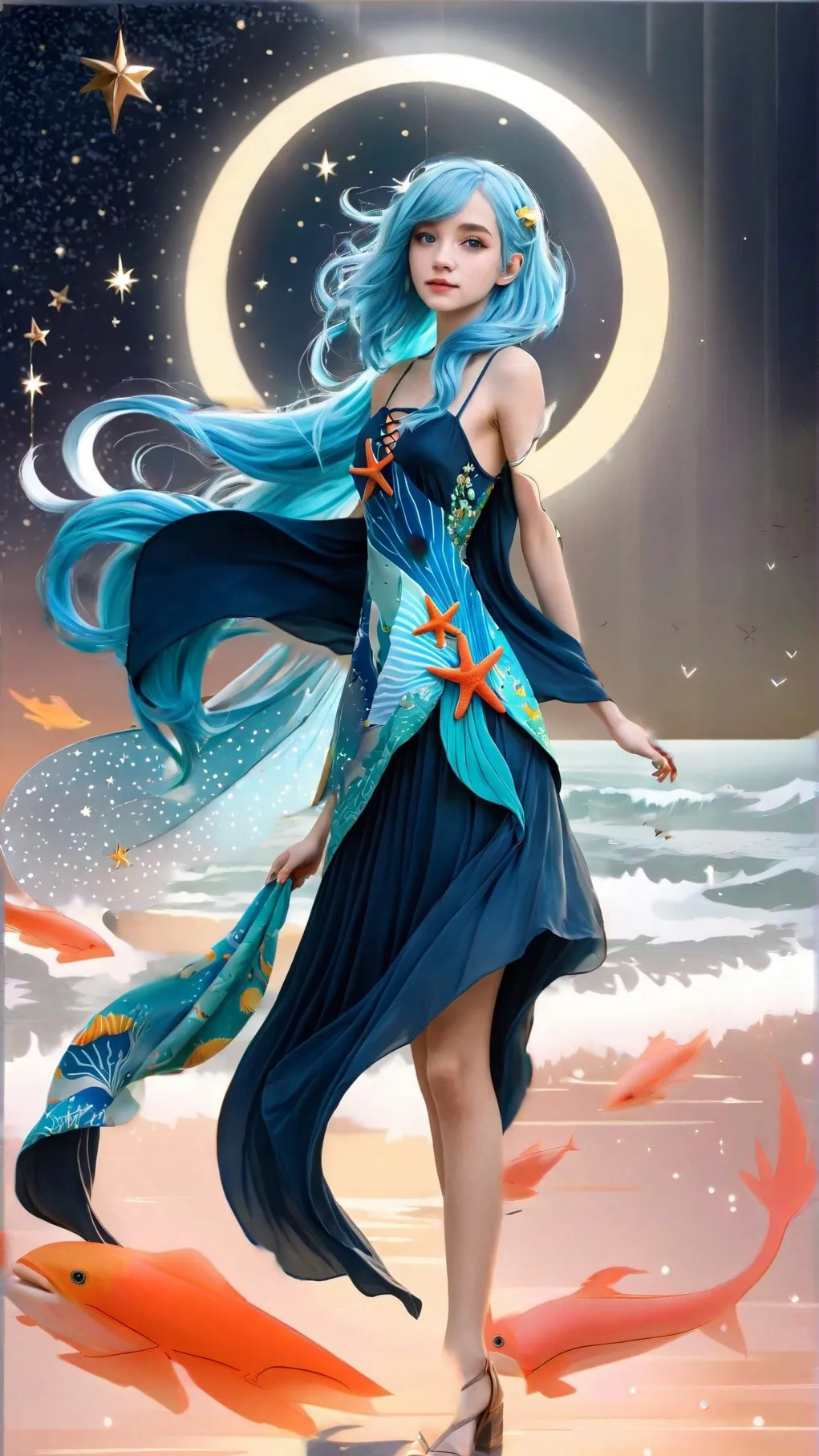 ai character: mermicorno background
