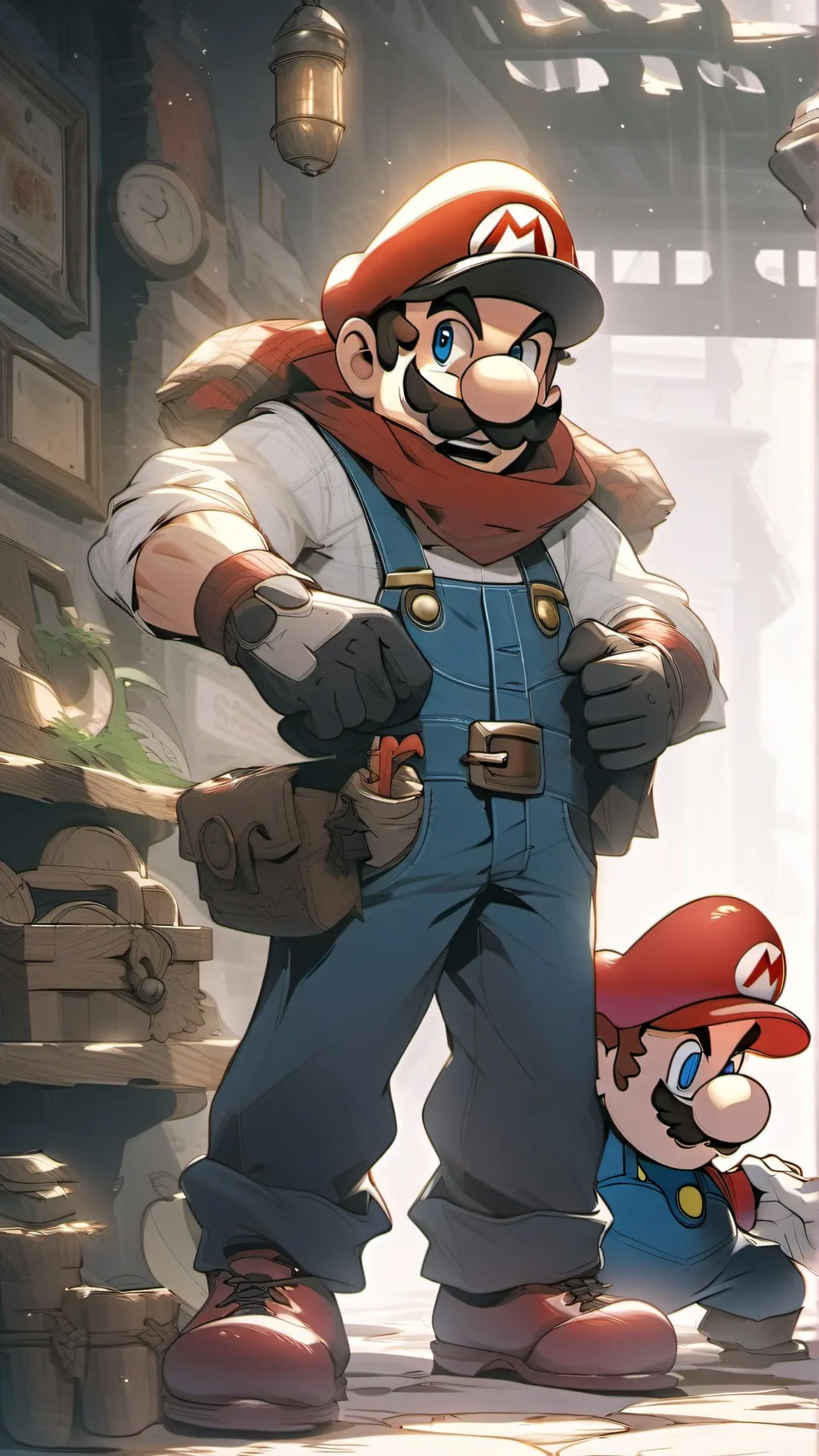 ai character: Super Mario Bros background