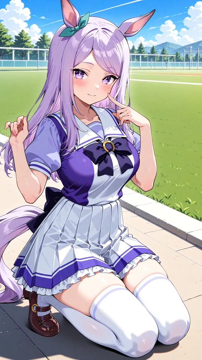 ai character: Mejiro McQueen background