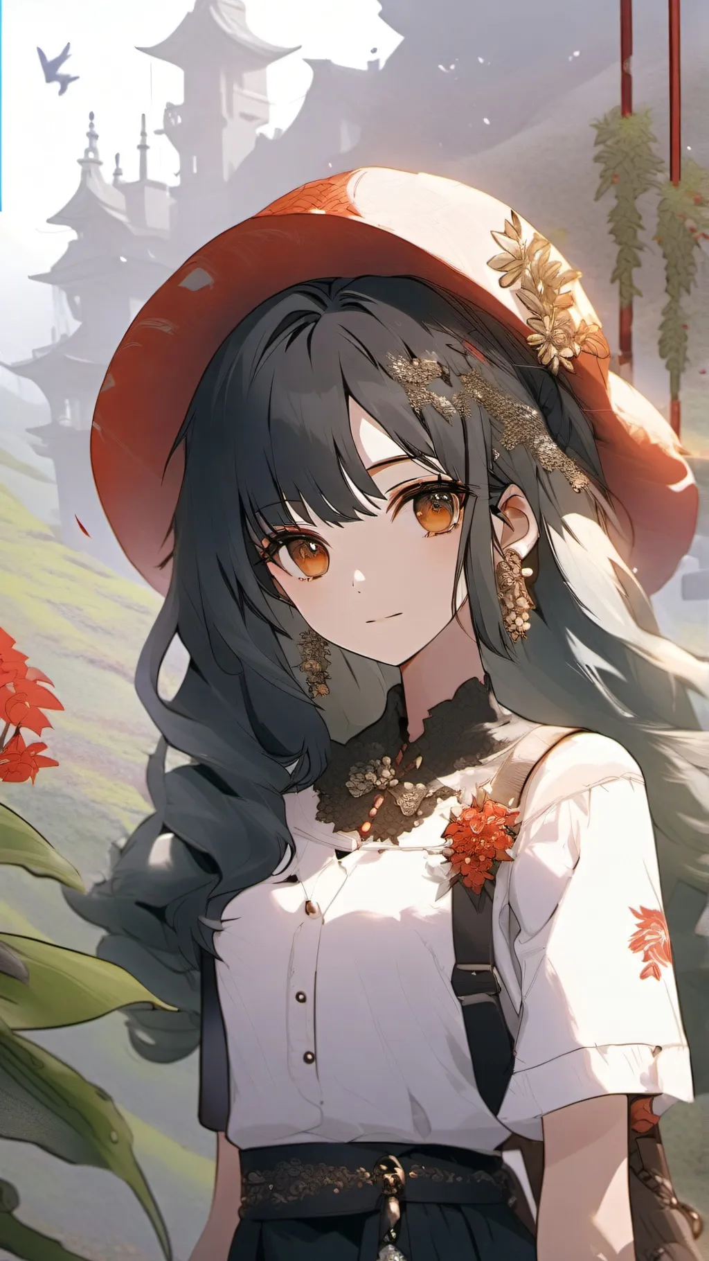 ai character: girl sim game  background