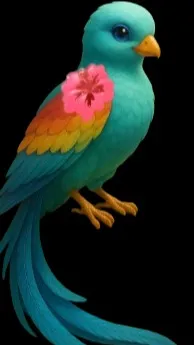 ai character: Paradise background