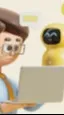 ai character: AI helper background
