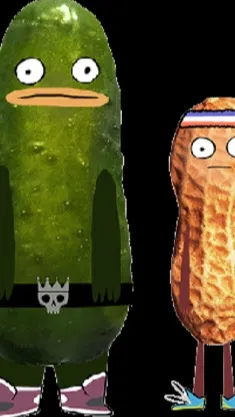 ai character: Pickle and peanut background