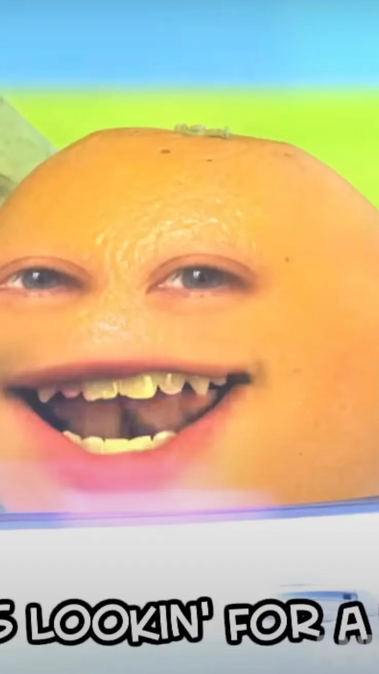 ai character: Annoying orange background