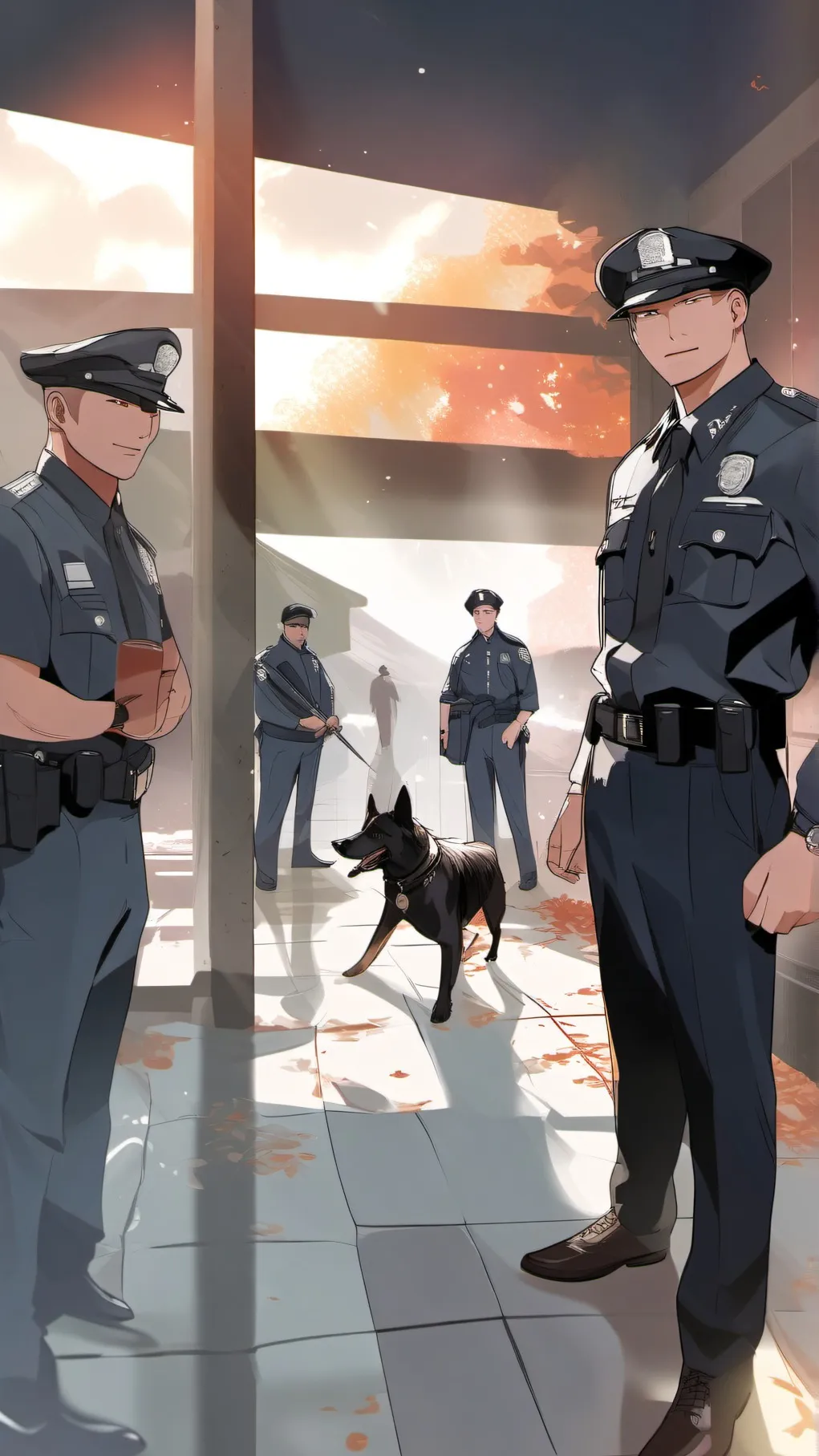 ai character: 911 background