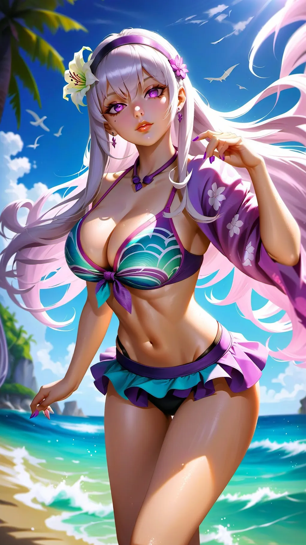 ai character: Lily background